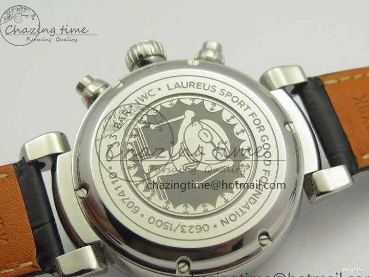 MIROTIME 0501 Breathable Da Vinci IW393402 SS ZF 1:1 Best Edition Blue Dial On Black Leather Strap A 7211